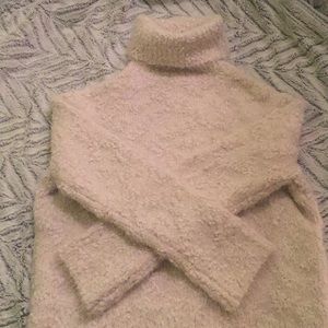 *NWOT* Fuzzy Zara knit turtleneck sweater